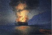 Ivan Aivazovsky Exploding Ship china oil painting artist